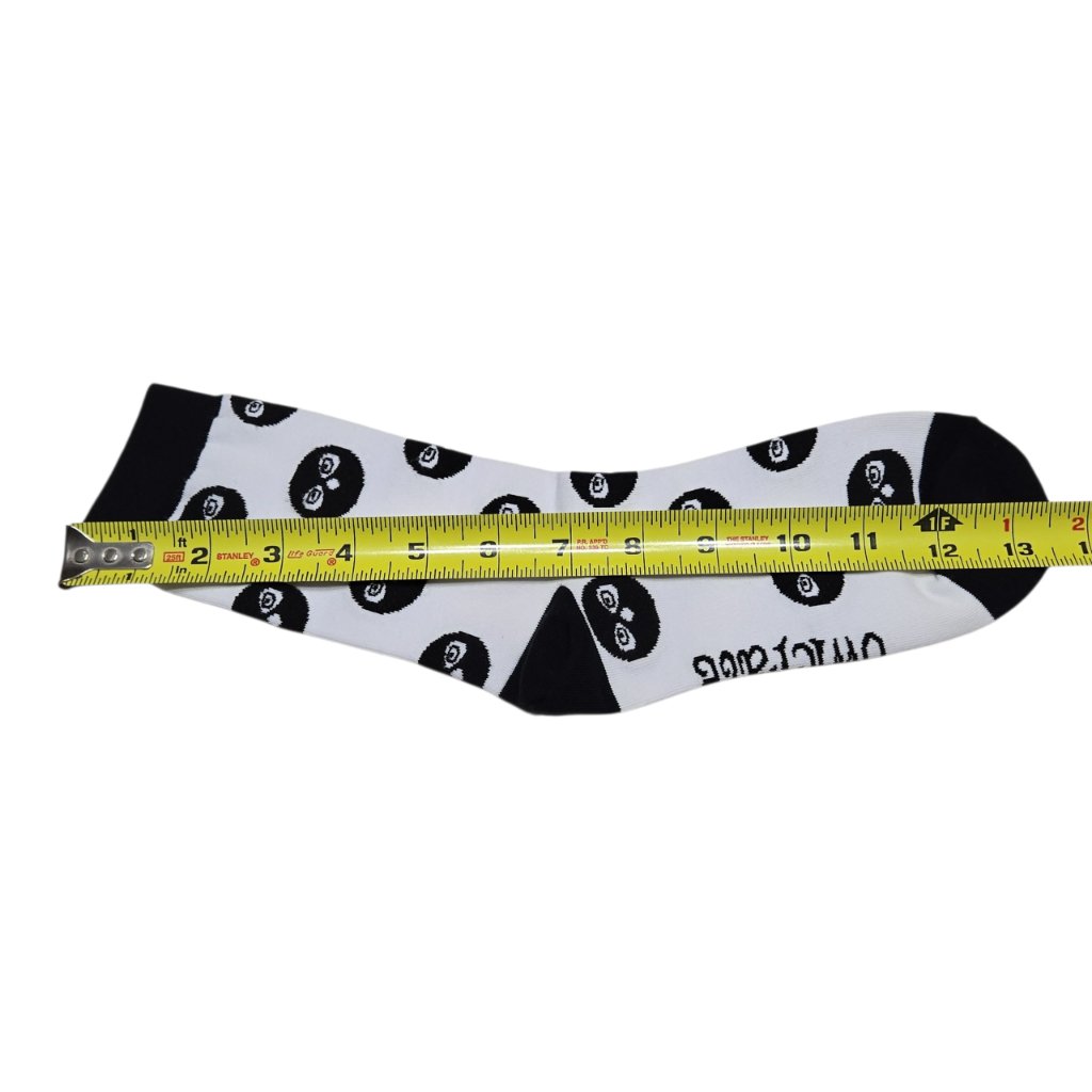 Owlcrate Owl Print Crew Socks Womens White Black Whimsical Dark Academia — image 2 of 7